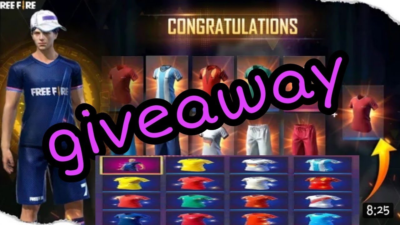 Soccer Jersey giveaway free fire YouTube