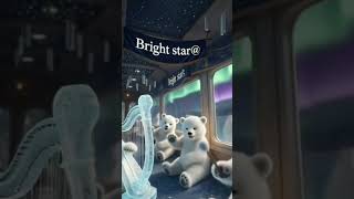 Magic Baby Polar Bear Train ❄️🚂 | So Cute!#shorts #cute #bear
