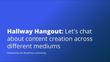 Hallway Hangout: Let