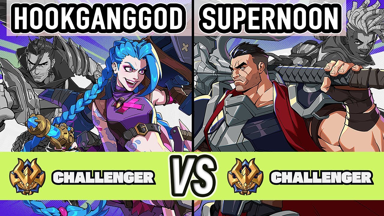 2XKO ▰ Hookganggod (Jinx / Yasuo) vs Supernoon (Darius / Ekko) ▰ High Level Gameplay