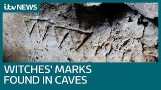 Hundreds of anti-witch marks found in the caves at Cresswell Crags | ITV News