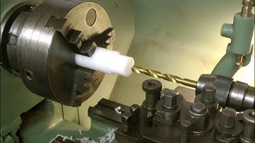First time cutting [TURNING] a plastic/nylon bar rod on the lathe!