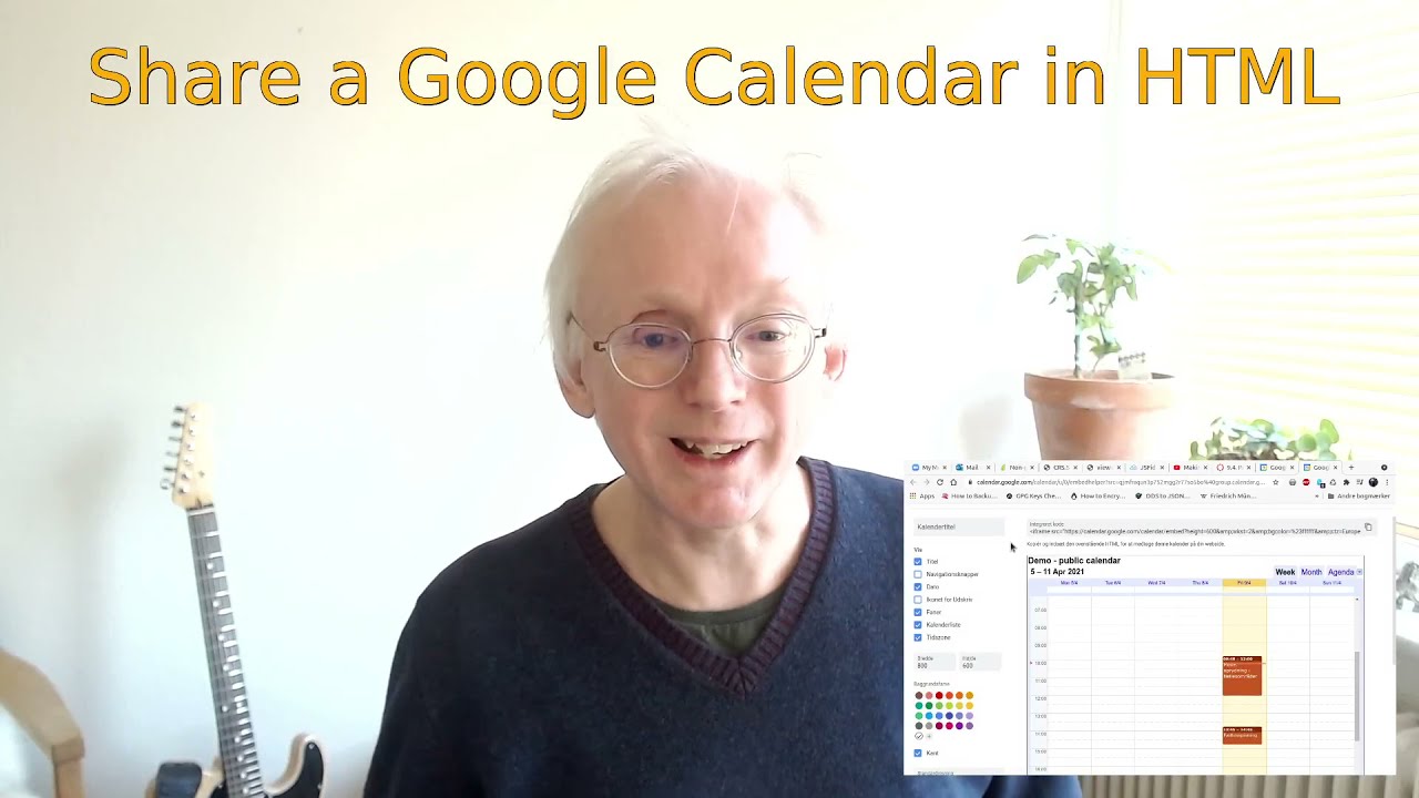 code ปฏิทิน html  Update 2022  Integrate a Google Calendar in HTML