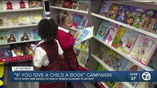 'If You Give A Child A Book' campaign gives free books at Edison Academy by WXYZ-TV Detroit | Channel 7 256 views 21 hours ago 1 minute, 5 seconds