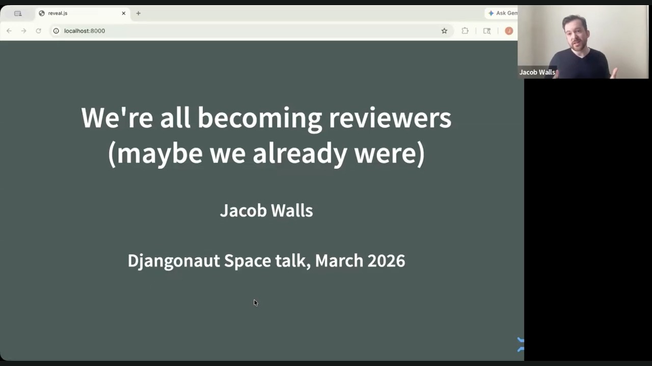 Thumbnail for video: We're all becoming reviewers (maybe we already were) with Jacob Walls