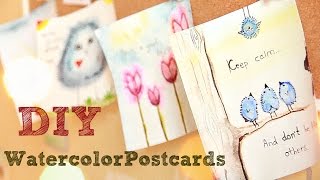 ★DIY★ |Акварельные открытки своими руками| ★DIY★ |Акварельные открытки своими руками|
