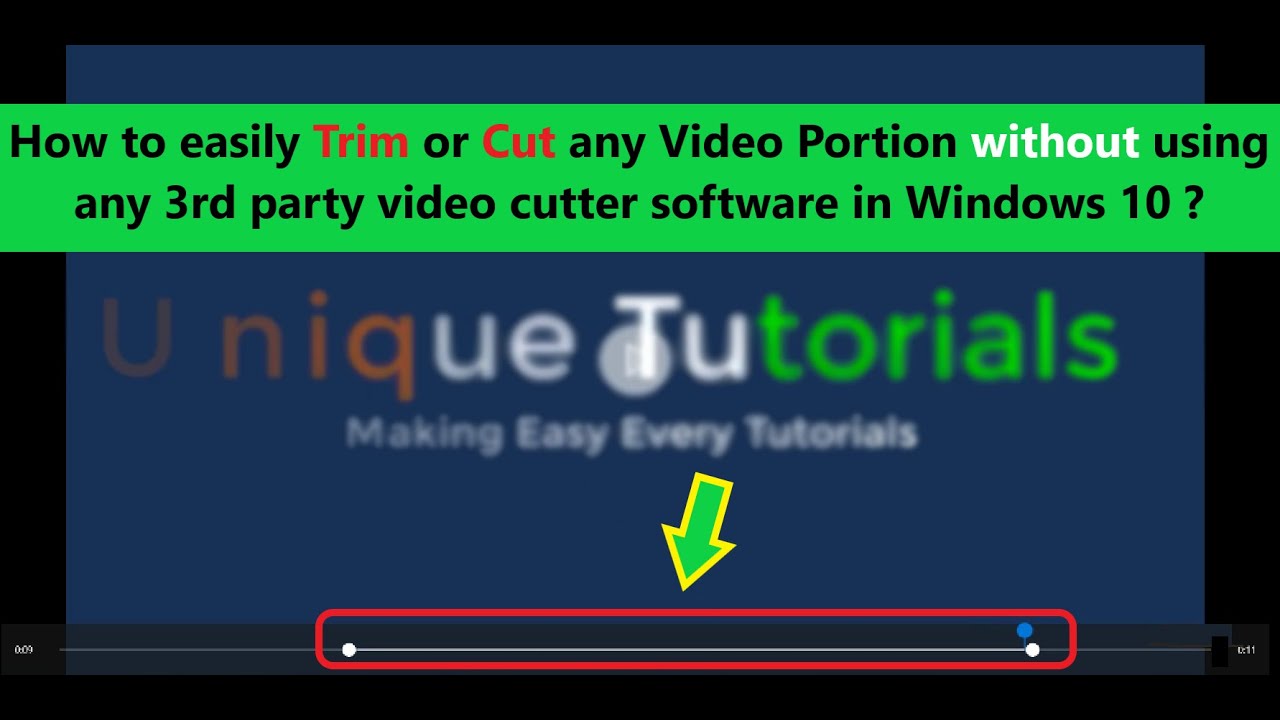 How To Easily Cut Any Video Portion Without Using 3rd Party Video How to easily cut any video portion without using 3rd party video