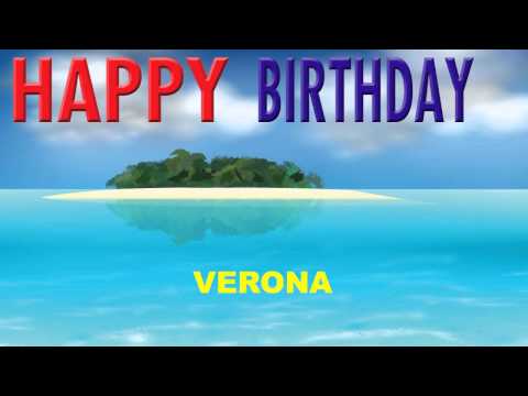 Verona   Card Tarjeta - Happy Birthday