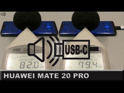 Huawei Mate 20 Pro speaker built into the USB Type-C port, this reduces the Volume