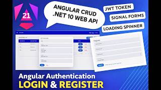 Angular 21 + .NET 10 Web API Full Guide 🚀 | Authentication, CRUD, Login & Register | Signal Forms