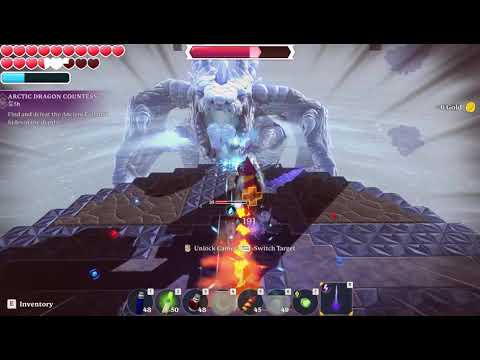 Portal Knights Arctic Dragon Solo - Warrior (fairly easy method for non-experts)