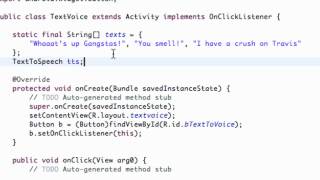 Android Application Development Tutorial   187   Text to Speech   YouTube