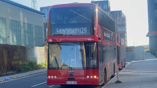 Full Route Visual - Bus Route 129: Great Eastern Quay - Lewisham Centre | EBD92 - GAL Blue Triangle!