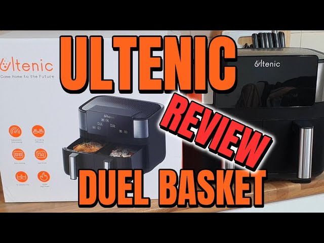 Ultenic K20 Dual Basket Air Fryer, 8L Capacity, Dual Independent Cooking  Zone, 100 Online Recipes, Digital Display 