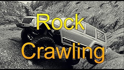 ADVENTUREQUEST RC - Axial SCX10 II Scale Jeep Cherokee 4x4 New body ROCK Crawler Wet Tires