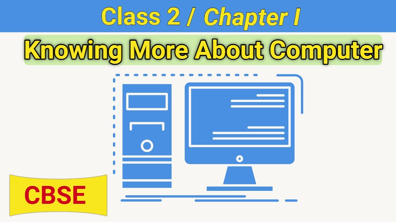 Class 2 - Chapter 1 - Knowing more about computer | CBSE based Knowing ...