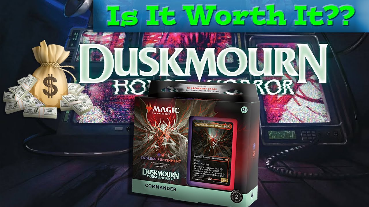 mtg duskmourn commander decks endless punishment Duskmourn: House of Horror DSK Deck and a deck box for all your epic multiplayer battles All MTG Duskmourn House of