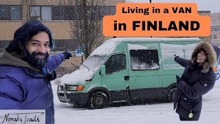 How to SURVIVE in FINLAND at WINTER in a Van - NO INSULATION- Low Budget