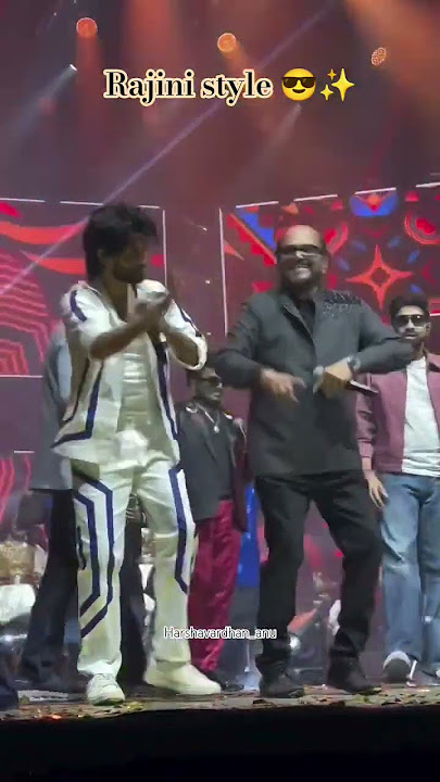 Harshavardhan and Vidyasagar sir 😎🔥💥 Rajini style 🤩 #harshavardhan #vidyasagar #malaysiaconcert