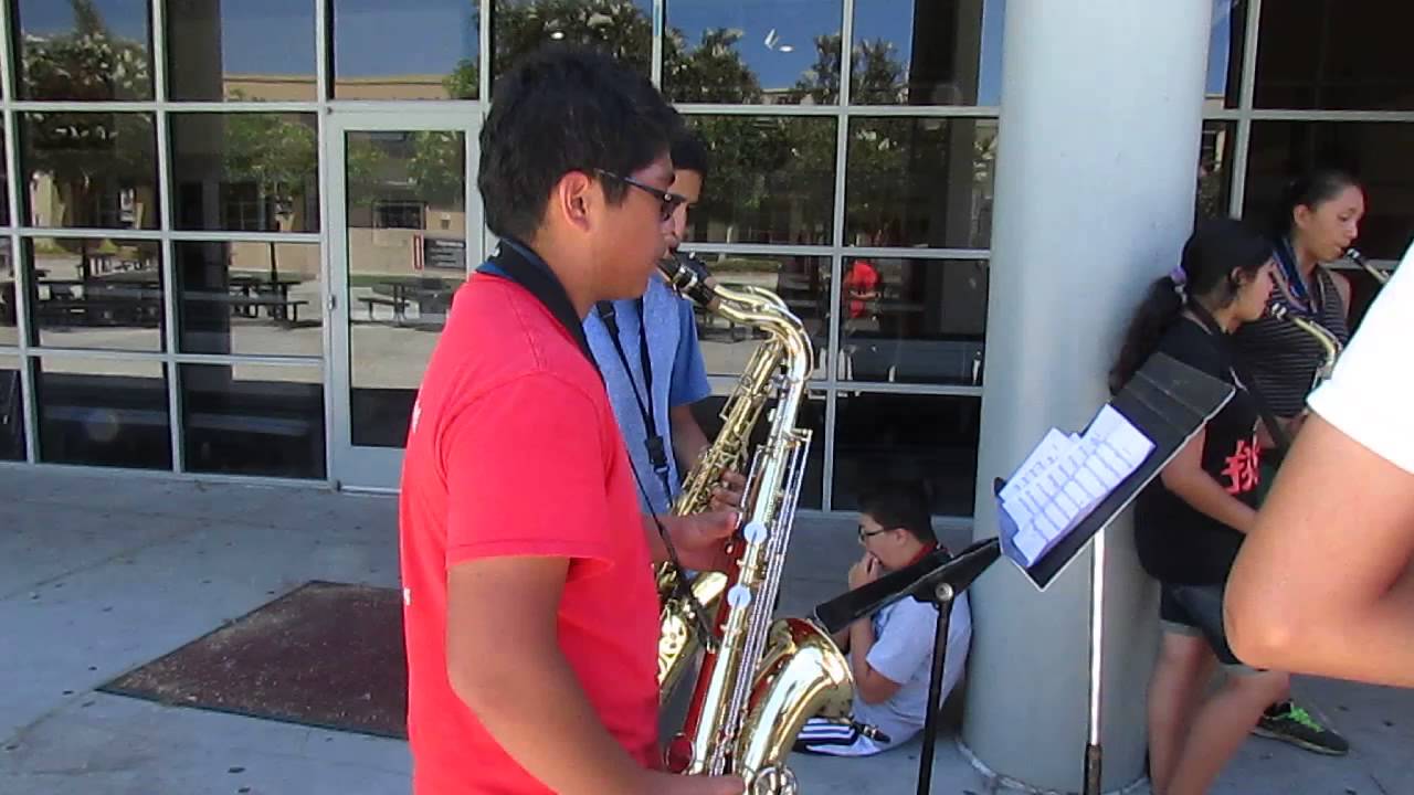The Saxophone section at Band Camp 2014 YouTube