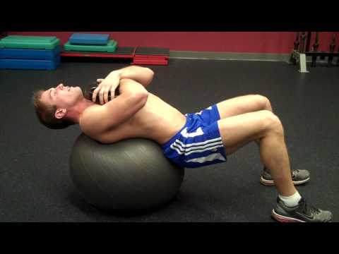 How To: Ball Crunches With Weight