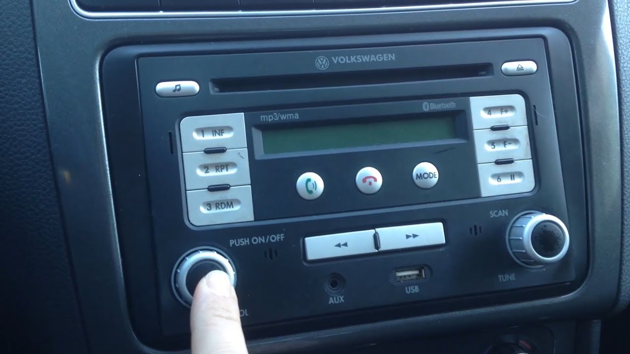 Volkswagen Polo code radio YouTube