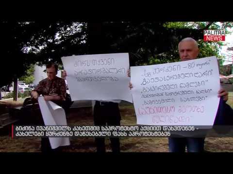 ბიძინა ივანიშვილს კახეთშიც საპროტესტო აქციით დახვდნენ