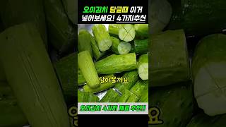 오이김치  이렇게 담그면 반찬가게 소리듣습니다! #건강#음식