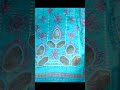 Bin Saeed premium embroidery 3-piece Color: Sea green with contrastPrice: Rs 2200