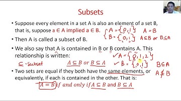 Discrete Mathematics - Introduction (Set Theory, Operation in Sets, Subset, Cardinality)