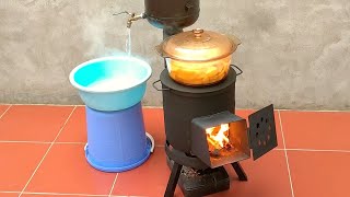 How to make a very effective multi purpose wood stove
