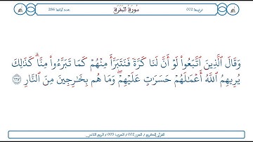 سورة البقرة / الآية 167 / محمود الخليل الحصري