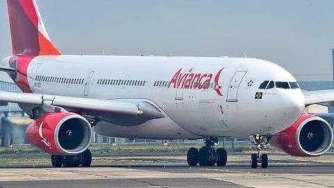 Avianca Brasil Airbus A330-243 [PR-OCX] Takeoff from Santiago Pudahuel Airport (SCL/SCEL)
