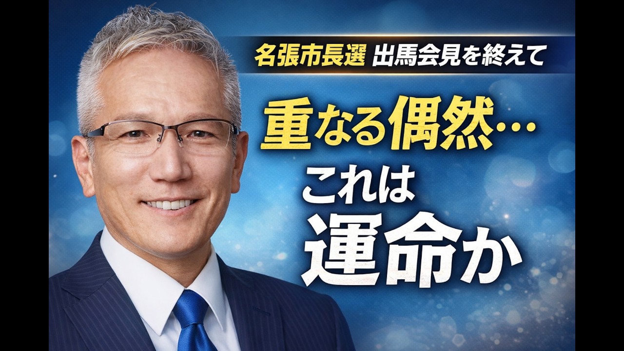 【名張市長選 出馬会見を終えて】重なる偶然…これは運命なのか
