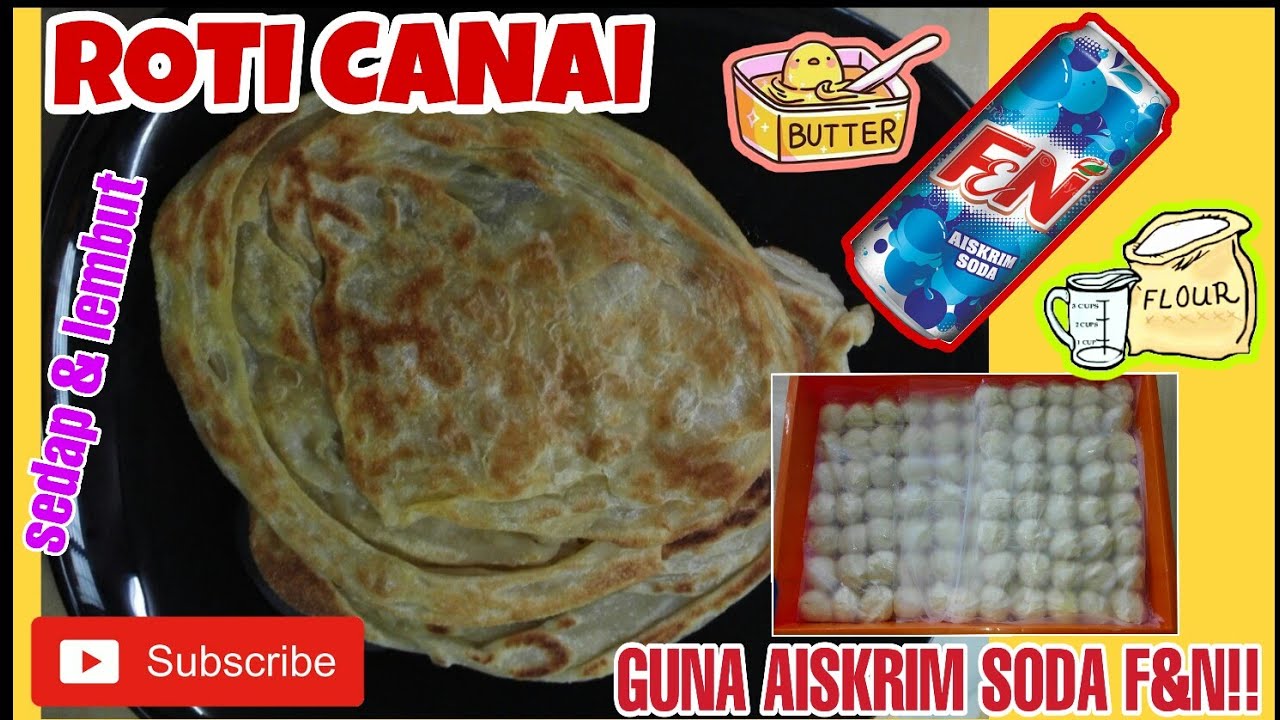 AISKRIM SODA DALAM ROTI CANAI!!! RESEPI BABA SEDAP DAN 