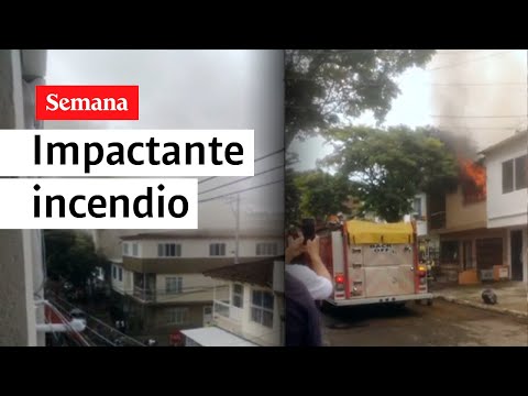 El fuego consumió una casa en Cali | Videos Semana