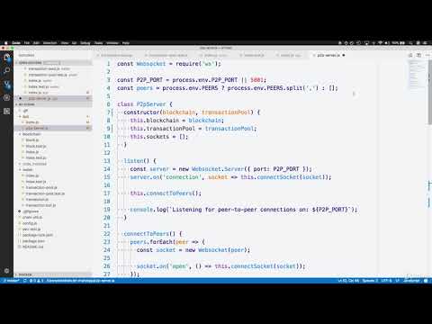 Lesson 50  Add the Transaction Pool to the Peer to peer Server