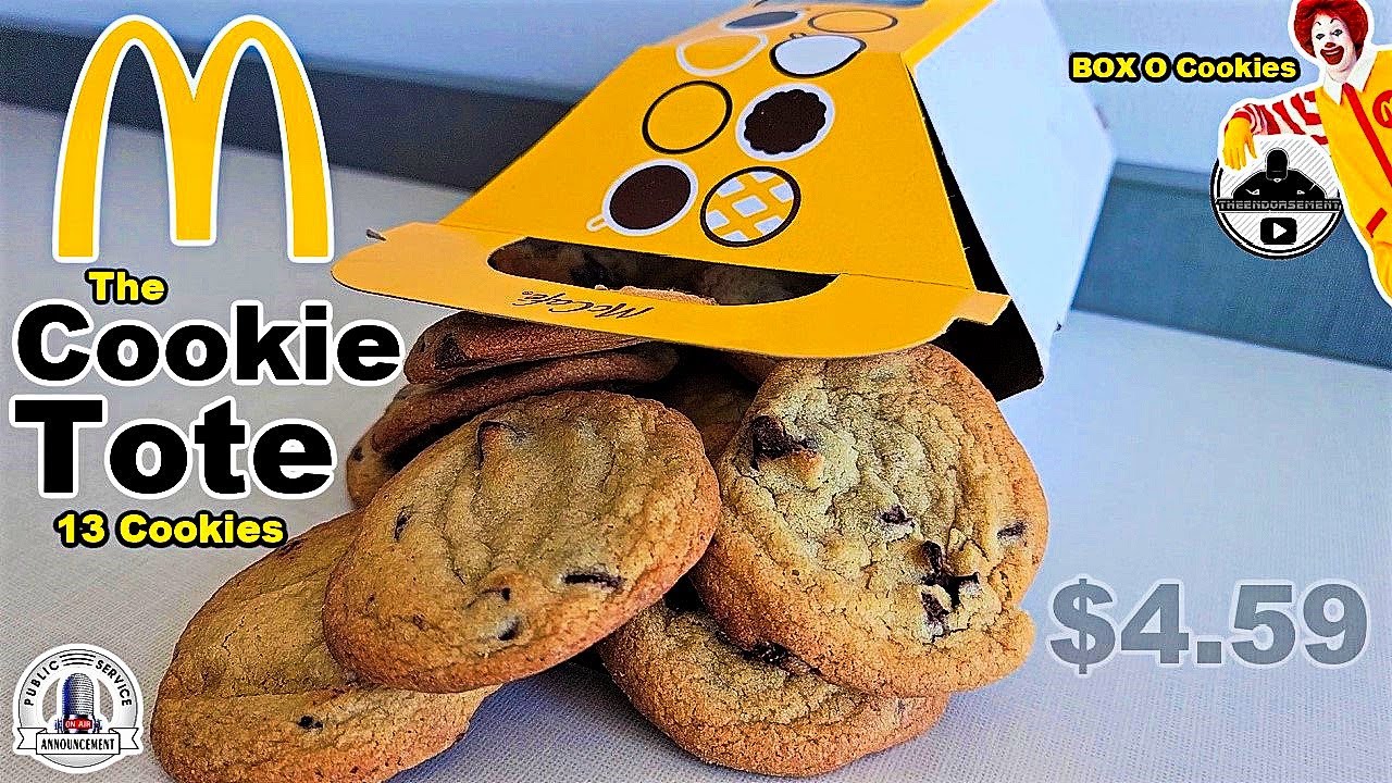 McDonald s Cookie Tote Box O Cookies Theendorsement YouTube