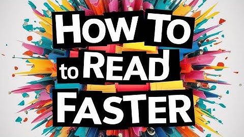 How to Read Faster| Self Motivation