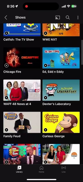 YouTube TV: Library #walkthrough - YouTube