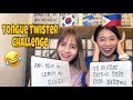 Korean VS Filipino Tongue Twisters [잰말놀이]  (w/ Shine Kuk) | Kristel Fulgar