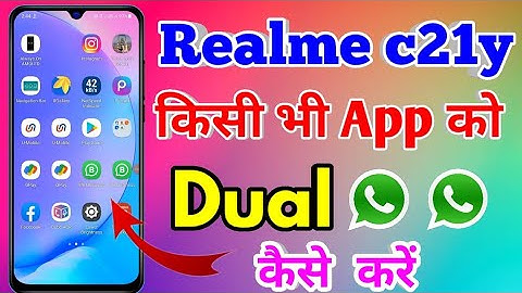 Realme c21y Clone App | How To Use Double WhatsApp in Realme c21y #realmec21y