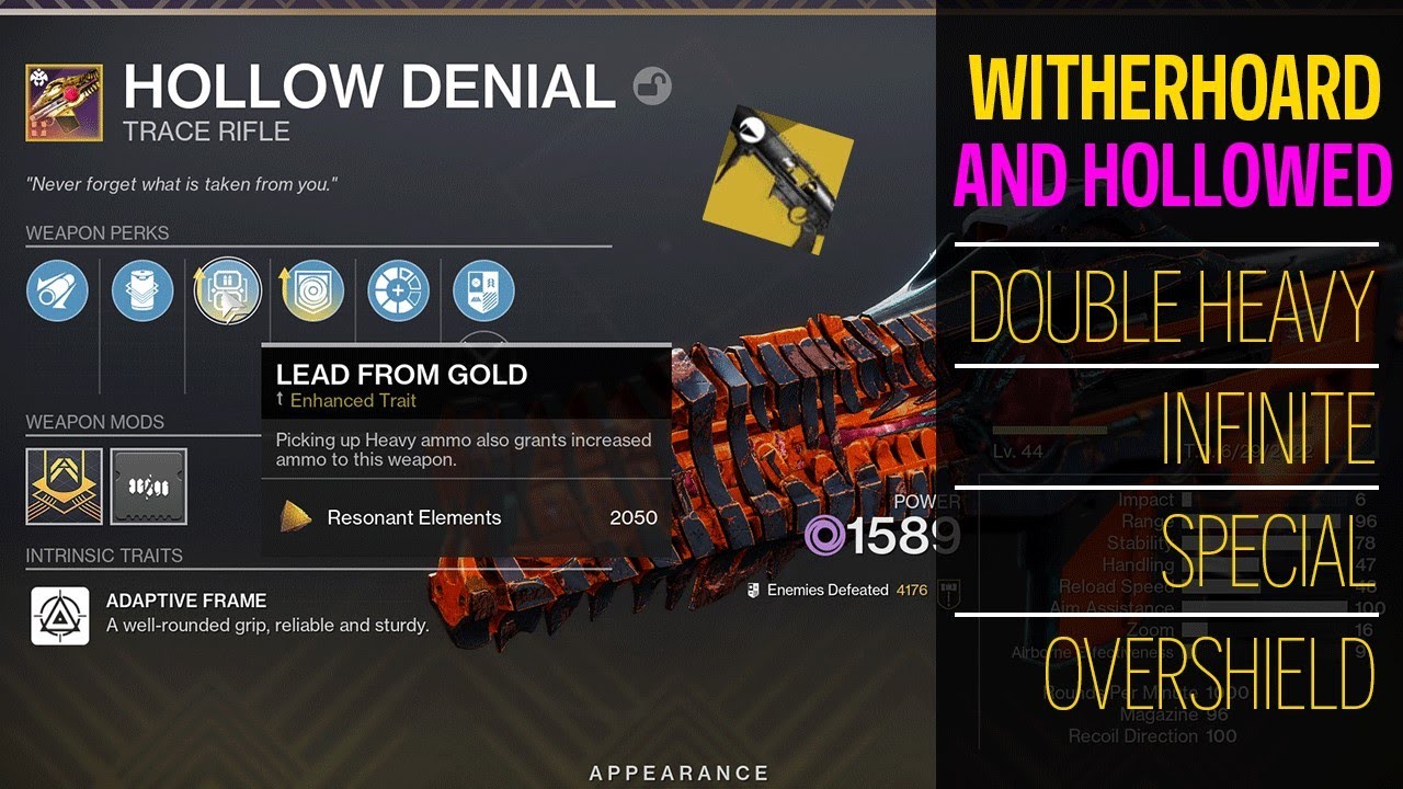 Infinite Special And Double Heavy Drops! Hollowed Denial Lead From Gold
