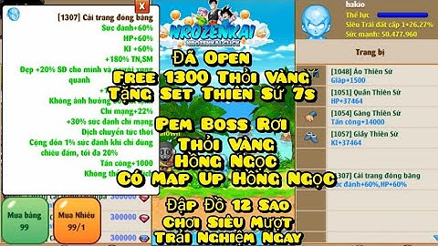 Nro Lậu Mới Nhất Ngọc Rồng Zenkai Đã Open Tặng Set Thiên Sứ 7s 1k3 Thỏi Vàng Full Mod IOS Cho IPhone