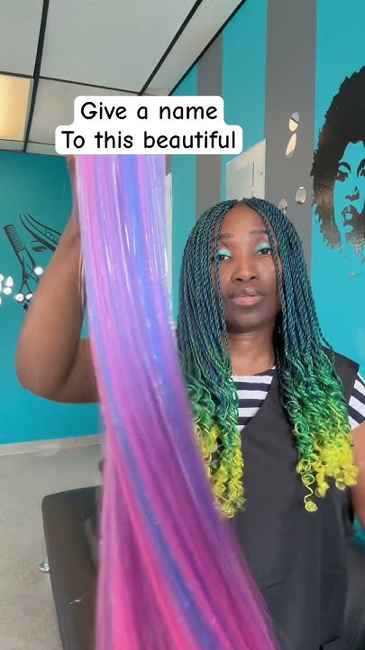  Hair braid color blend - YouTube