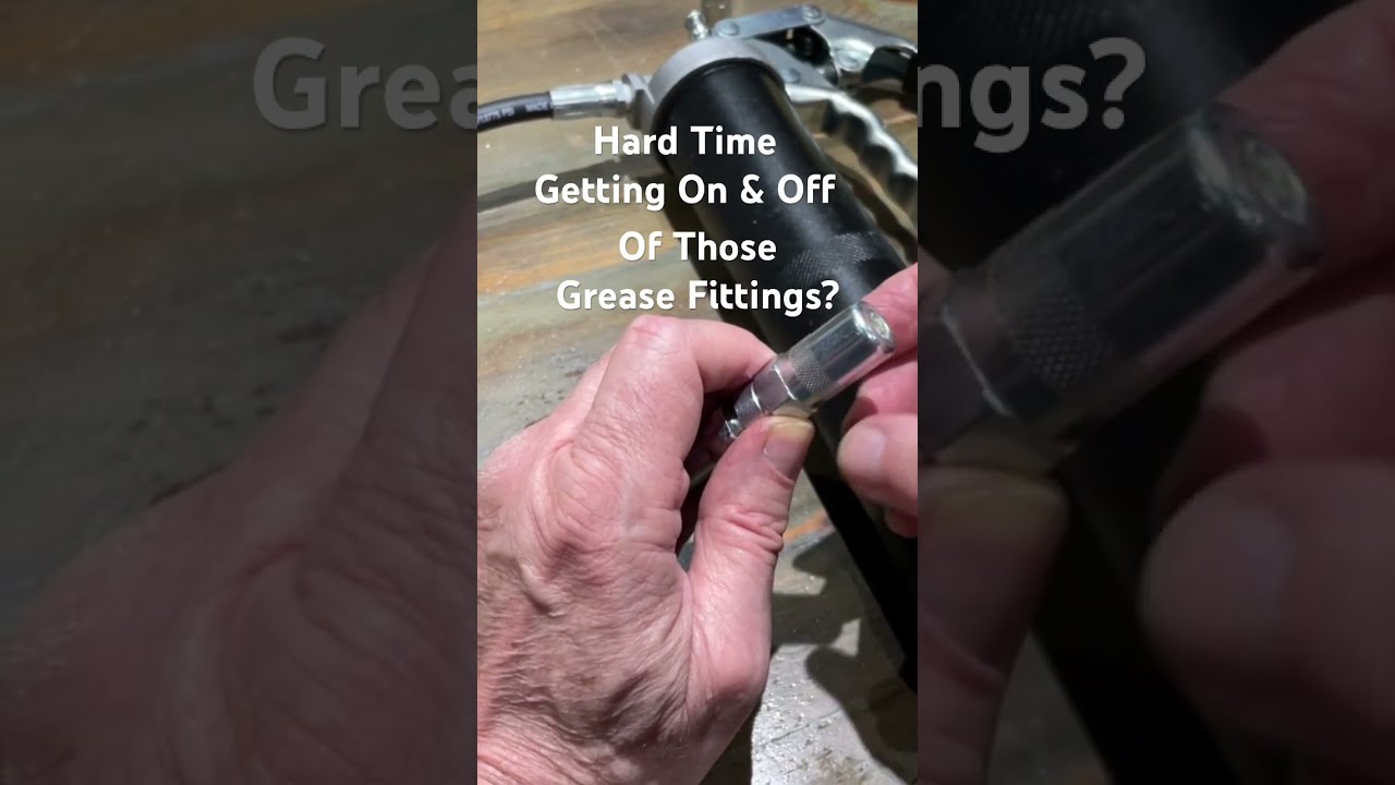 How To Easily Attach Detach From A Grease Zerk Fitting