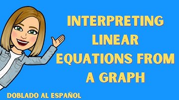 Interpreting Linear Equations from a graph