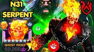 NO SPECIALS BAITED GHOST RIDER VS N31 SERPENT PEAK POWER CONTROL GAMEPLAY MCOC OFFSEASON T1