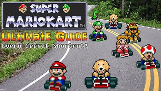 #MarioKart Super Mario Kart  SNES  ULTIMATE GUIDE  ALL Tracks, ALL Shortcuts, ALL Secrets, 100%!