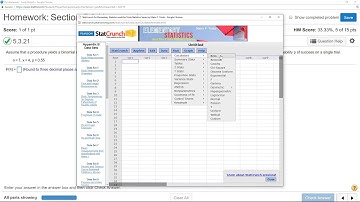 STA2023 Binomial Distritubion StatCrunch